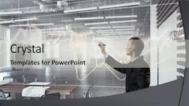  Presentation with media - Beautiful presentation featuring integrating new technologies mixed media backdrop and a light gray colored foreground