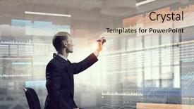  Presentation with media - PPT layouts consisting of integrating new technologies mixed media background and a soft green colored foreground