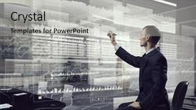  Presentation with media - PPT layouts featuring integrating new technologies mixed media background and a light gray colored foreground