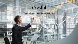  Presentation with media - PPT theme having integrating new technologies mixed media background and a light gray colored foreground