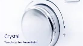  Presentation with system integration - Slides having integration system - volume control background and a sky blue colored foreground