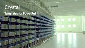  Presentation with data center - Audience pleasing slide deck consisting of intel - shot of network cables backdrop and a gray colored foreground