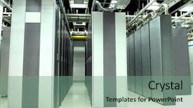  Presentation with servers - Audience pleasing PPT layouts consisting of intel - shot of network cables backdrop and a seafoam green colored foreground