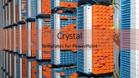  Presentation with servers - Beautiful presentation featuring intel - shot of network cables backdrop and a red colored foreground