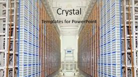  Presentation with servers - Amazing PPT theme having intel - shot of network cables backdrop and a coral colored foreground