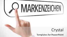  Presentation with autobiography biography written in search - Amazing PPT theme having intelectual ownerships - trademarks in german written backdrop and a white colored foreground