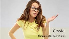  Presentation with emotion - Beautiful slide set featuring inteligenta emotionala - people emotion and expression concept backdrop and a blonde colored foreground