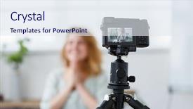  Presentation with periodic table chemistry radon - Colorful PPT theme enhanced with intellect - bokeh picture of blonde florist backdrop and a sky blue colored foreground