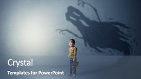  Presentation with scary - Beautiful PPT layouts featuring intellect - scary ghost shadow backdrop and a ocean colored foreground