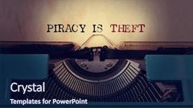  Presentation with retro - Slides having intellectual property - closeup of a blue retro background and a navy blue colored foreground