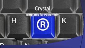  Presentation with keyboard - Amazing slide deck having intellectual property - computer keyboard with registered mark backdrop and a dark gray colored foreground