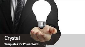  Presentation with property - PPT theme with intellectual property - hand holding a light background and a dark gray colored foreground