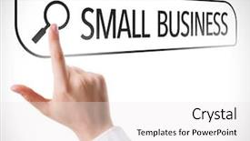  Presentation with search - Beautiful slide deck featuring intellectual property - small business written in search backdrop and a white colored foreground