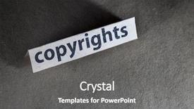  Presentation with property - Amazing PPT layouts having intellectual property - word copyright with a lot backdrop and a gray colored foreground