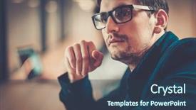  Presentation with coworking - Presentation with intellectual technology - young specialist in coworking office background and a tawny brown colored foreground