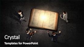  Presentation with old book - Cool new PPT theme with intellegenc - big old opened book backdrop and a  colored foreground