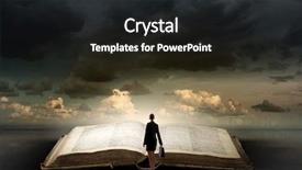  Presentation with feather and old book - Audience pleasing theme consisting of intellegenc - big old opened book backdrop and a  colored foreground