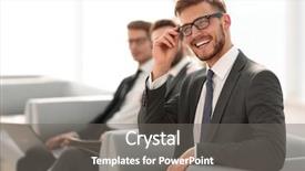  Presentation with business intelligence - Audience pleasing slides consisting of intelligence agency - close up successful business man backdrop and a gray colored foreground