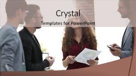  Presentation with creative - Amazing presentation theme having intelligence agency - creative business team standing backdrop and a  colored foreground