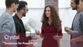  Presentation with business intelligence - Presentation theme with intelligence agency - creative business team standing background and a  colored foreground