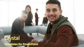  Presentation with intelligence - Presentation theme consisting of intelligence agency - modern man in the background background and a tawny brown colored foreground