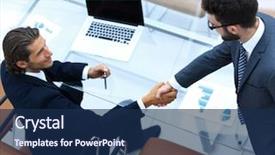  Presentation with business intelligence - Amazing slide set having intelligence agency - view from the top handshake backdrop and a  colored foreground