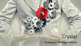  Presentation with holding hands - Cool new slide deck with medicine background image as dna backdrop and a light blue colored foreground