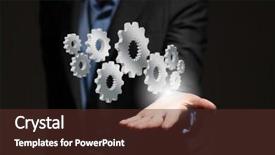  Presentation with animated gears - Amazing PPT theme having intelligence brain function - close up of businesswoman holding backdrop and a tawny brown colored foreground