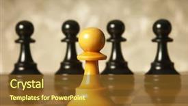  Presentation with chess - PPT layouts consisting of intelligence competetive - chess man over business chart background and a  colored foreground