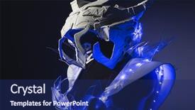  Presentation with led lights - Colorful slide set enhanced with led lights on the body backdrop and a navy blue colored foreground