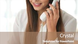  Presentation with intelligent agents - Slides consisting of intelligent agents - beautiful young woman talking background and a coral colored foreground