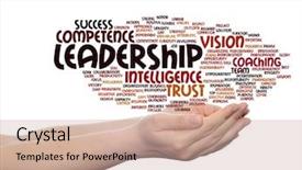  Presentation with strategy management - Theme having intelligent coragous - concept or conceptual business leadership background and a  colored foreground