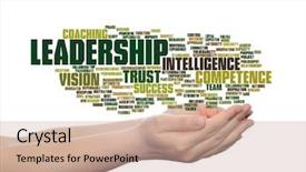  Presentation with strategy management - Audience pleasing PPT theme consisting of intelligent coragous - concept or conceptual business leadership backdrop and a  colored foreground