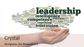  Presentation with strategy management - Slides featuring intelligent coragous - concept or conceptual business leadership background and a  colored foreground