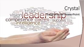  Presentation with strategy management - Colorful slide deck enhanced with intelligent coragous - concept or conceptual business leadership backdrop and a  colored foreground