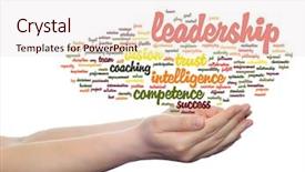  Presentation with strategy management - Slides featuring intelligent coragous - concept or conceptual business leadership background and a  colored foreground