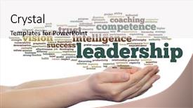  Presentation with strategy management - PPT theme featuring intelligent coragous - concept or conceptual business leadership background and a white colored foreground