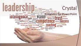  Presentation with strategy management - Theme featuring intelligent coragous - concept or conceptual business leadership background and a sky blue colored foreground