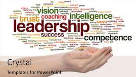  Presentation with strategy management - Slide deck consisting of intelligent coragous - concept or conceptual business leadership background and a coral colored foreground