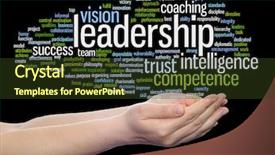  Presentation with strategy management - PPT theme consisting of intelligent coragous - concept or conceptual business leadership background and a tawny brown colored foreground