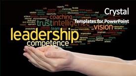  Presentation with strategy management - PPT layouts enhanced with intelligent coragous - concept or conceptual business leadership background and a black colored foreground