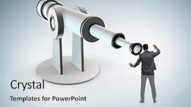  Presentation with financial planning - Beautiful PPT theme featuring intelligent opportunism - businessman in financial planning business backdrop and a sky blue colored foreground