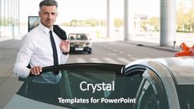  Presentation with fake taxi - Audience pleasing presentation design consisting of intelligent transportation - smiling mature businessman getting backdrop and a  colored foreground