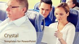  Presentation with road trip - Beautiful slides featuring intelligent transportation - transport tourism road trip technology backdrop and a sky blue colored foreground