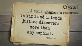  Presentation with top 150 - Presentation design consisting of intends justice discovers more background and a  colored foreground