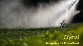  Presentation with agriculture water - Slides with intense-agriculture-corn-fiekd-being background and a tawny brown colored foreground