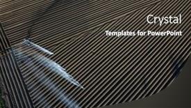  Presentation with agriculture water - Colorful PPT layouts enhanced with intense-agriculture-fiekd-being-irrigatedwith backdrop and a dark gray colored foreground