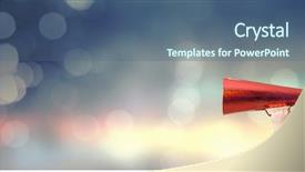  Presentation with electronics labb man - Beautiful presentation featuring intensify - man shouting in pape cone backdrop and a  colored foreground