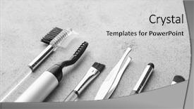  Presentation with correction - Colorful slides enhanced with intensify - tools for eyebrow dyeing backdrop and a  colored foreground