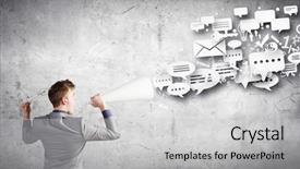  Presentation with mobile and paper - Beautiful presentation theme featuring pork middle chop roast with sweet and sour souce baked tomatoes and red onion backdrop and a tawny brown colored foreground.